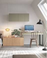 Komoda Luca LC09, drzwi, szuflady, Eukaliptus/ Dąb baltic dune, MEBLAR