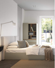 Komoda Luca LC09, drzwi, szuflady, Eukaliptus/ Dąb baltic dune, MEBLAR