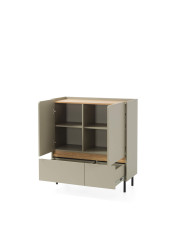 Komoda Luca LC09, drzwi, szuflady, Eukaliptus/ Dąb baltic dune, MEBLAR