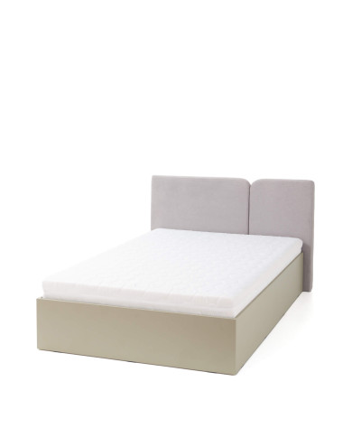 Łóżko Luca LC14, powierzchnia 120x200 cm, stelaż, pojemnik, Eukaliptus/ Dąb baltic dune, MEBLAR