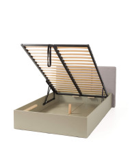 Łóżko Luca LC14, powierzchnia 120x200 cm, stelaż, pojemnik, Eukaliptus/ Dąb baltic dune, MEBLAR