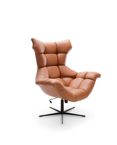 Fotel skórzany Sensi, obrotowy, funkcja kołysania, Wersal