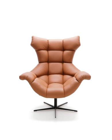 Fotel skórzany Sensi, obrotowy, funkcja kołysania, Wersal
