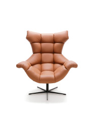 Fotel skórzany Sensi, obrotowy, funkcja kołysania, Wersal