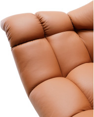 Fotel skórzany Sensi, obrotowy, funkcja kołysania, Wersal