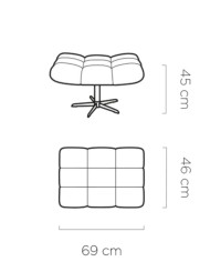 Pufa - podnóżek Sensi, Wersal