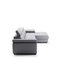 Narożnik Lizbona 1, funkcja spania, pojemnik, regulowane zagłówki, regulowane podłokietniki, PUSZMAN