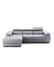 Narożnik Lizbona 1, funkcja spania, pojemnik, regulowane zagłówki, regulowane podłokietniki, PUSZMAN