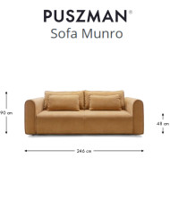 Sofa Munro, funkcja spania, pojemnik, PUSZMAN