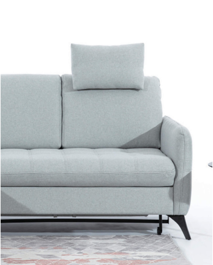 Narożnik Lukka OS+2F+OSB, 2 zagłówki, funkcja spania, pojemniki, regulowane zagłówki, Stagra