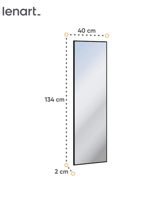 Garderoba Quant QG-06, lustro wysokie, LENART