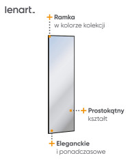 Garderoba Quant QG-06, lustro wysokie, LENART