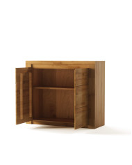 Komoda Bruno 05, dwudrzwiowa, front dąb lity olejowany, SIUDY