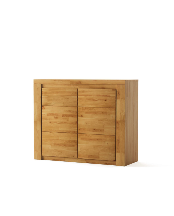 Komoda Bruno 05, dwudrzwiowa, front dąb lity olejowany, SIUDY