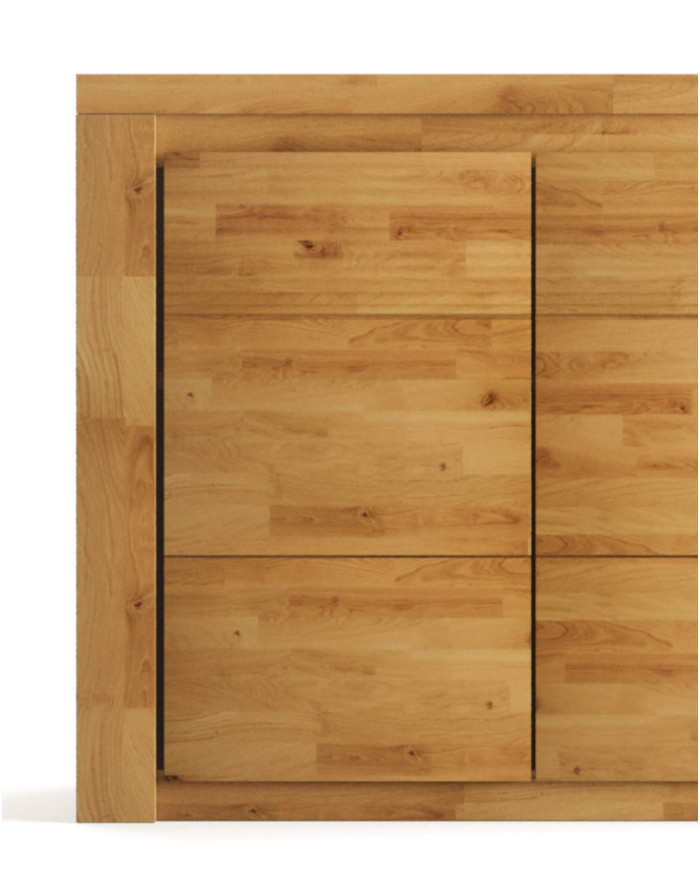 Komoda Bruno 05, dwudrzwiowa, front dąb lity olejowany, SIUDY