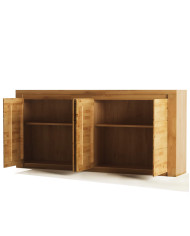 Komoda Bruno 19, czterodrzwiowa, front dąb lity olejowany, SIUDY