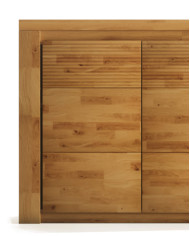 Komoda Bruno 19, czterodrzwiowa, front dąb lity olejowany, SIUDY