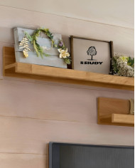 Półki wiszące Bruno 25, zestaw 2 półek naściennych 90 cm, SIUDY