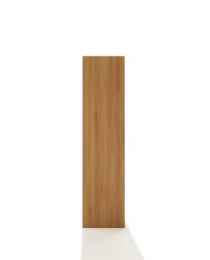 Witryna niska Bruno 81, dwudrzwiowa, przeszklona, front lity dąb olejowany, SIUDY