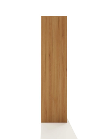 Witryna wąska Bruno 90 L, lewa, dwudrzwiowa, przeszklona, front lity dąb olejowany, SIUDY