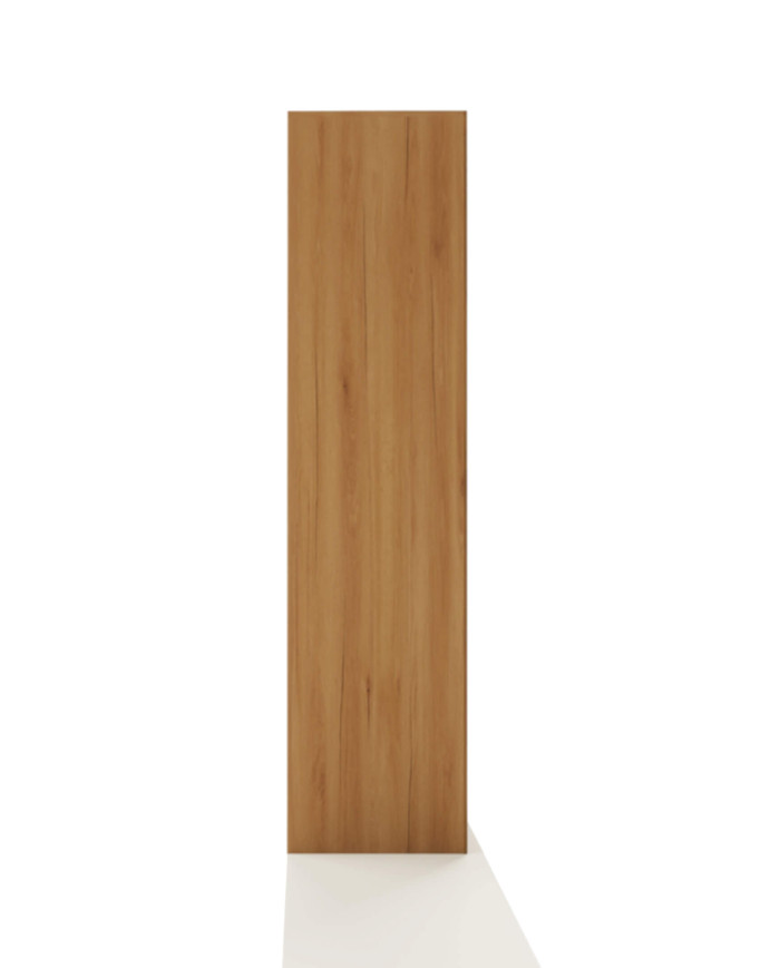 Witryna wąska Bruno 90 L, lewa, dwudrzwiowa, przeszklona, front lity dąb olejowany, SIUDY