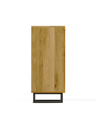 Komoda Mono Loft MOE-03, czterodrzwiowa z szufladą, front dąb lity olejowany, SIUDY