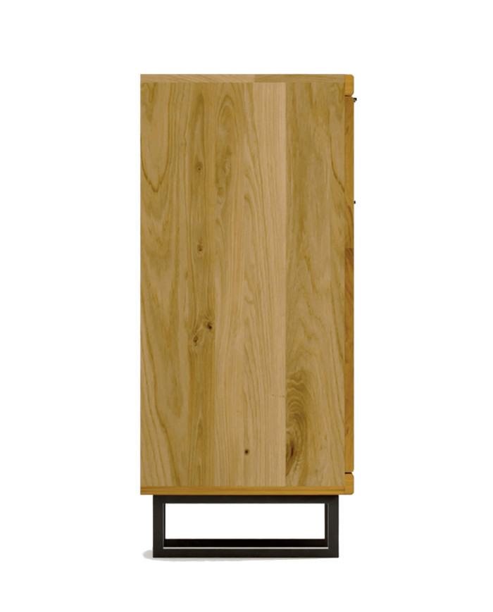 Komoda Mono Loft MOE-32, trzydrzwiowa z szufladą, front dąb lity olejowany, SIUDY