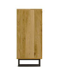 Komoda Mono Loft MOE-32, trzydrzwiowa z szufladą, front dąb lity olejowany, SIUDY