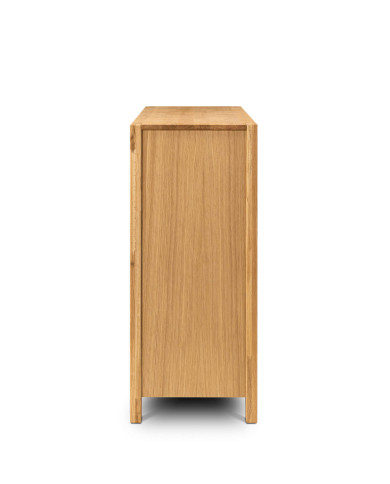 Komoda Napoli NE-10, trzydrzwiowa z szufladami, front dąb lity olejowany, SIUDY