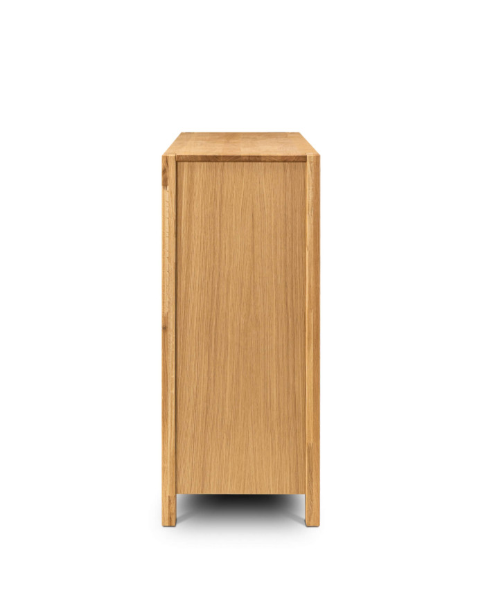 Komoda Napoli NE-10, trzydrzwiowa z szufladami, front dąb lity olejowany, SIUDY