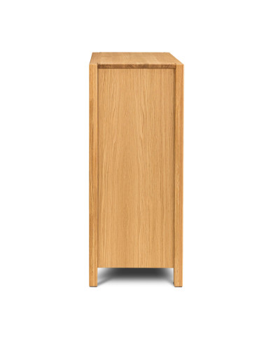 Witryna niska Napoli NE-30, dwudrzwiowa, przeszklona, front lity dąb olejowany, SIUDY