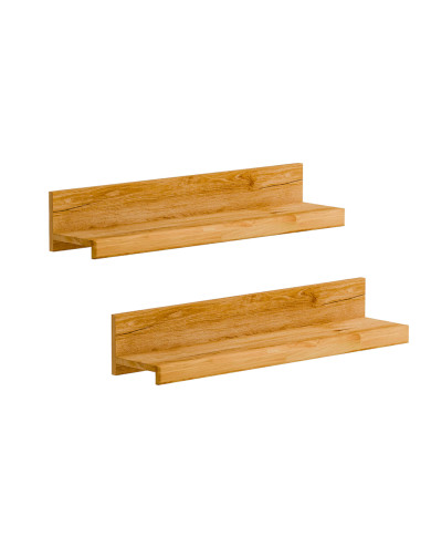 Półki wiszące Raro 25, zestaw 2 półek naściennych 90 cm, SIUDY