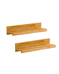 Półki wiszące Raro 25, zestaw 2 półek naściennych 90 cm, SIUDY