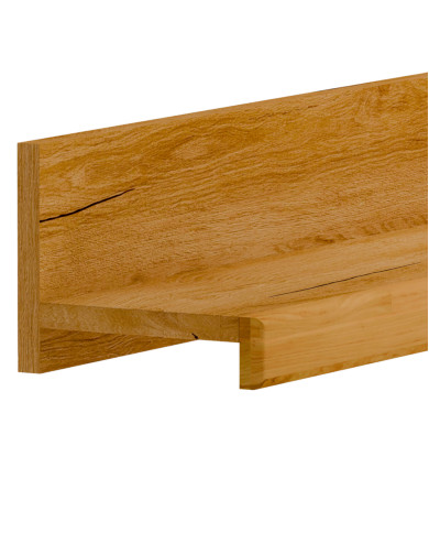 Półki wiszące Raro 25, zestaw 2 półek naściennych 90 cm, SIUDY