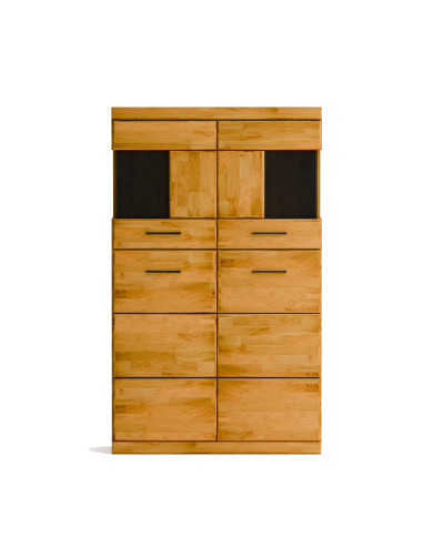 Komoda wysoka Raro RE-85, czterodrzwiowa, front lity dąb olejowany, SIUDY