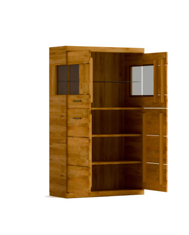 Komoda wysoka Raro RE-85, czterodrzwiowa, front lity dąb olejowany, SIUDY