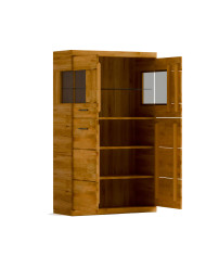 Komoda wysoka Raro RE-85, czterodrzwiowa, front lity dąb olejowany, SIUDY