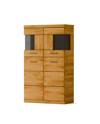 Komoda wysoka Raro RE-85, czterodrzwiowa, front lity dąb olejowany, SIUDY