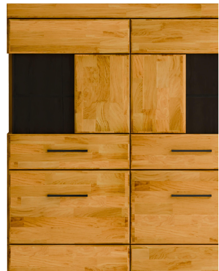 Komoda wysoka Raro RE-85, czterodrzwiowa, front lity dąb olejowany, SIUDY