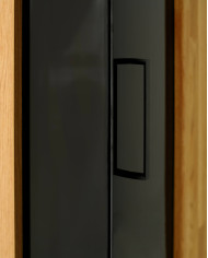 Witryna wąska Raro RE-91, prawa, jednodrzwiowa, przeszklona, front lity dąb olejowany, SIUDY