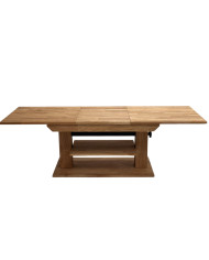 Ława C-20/1, rozkładana, płynna regulacja wysokości, 1 dodatkowy wkład, dąb lity olejowany, SIUDY