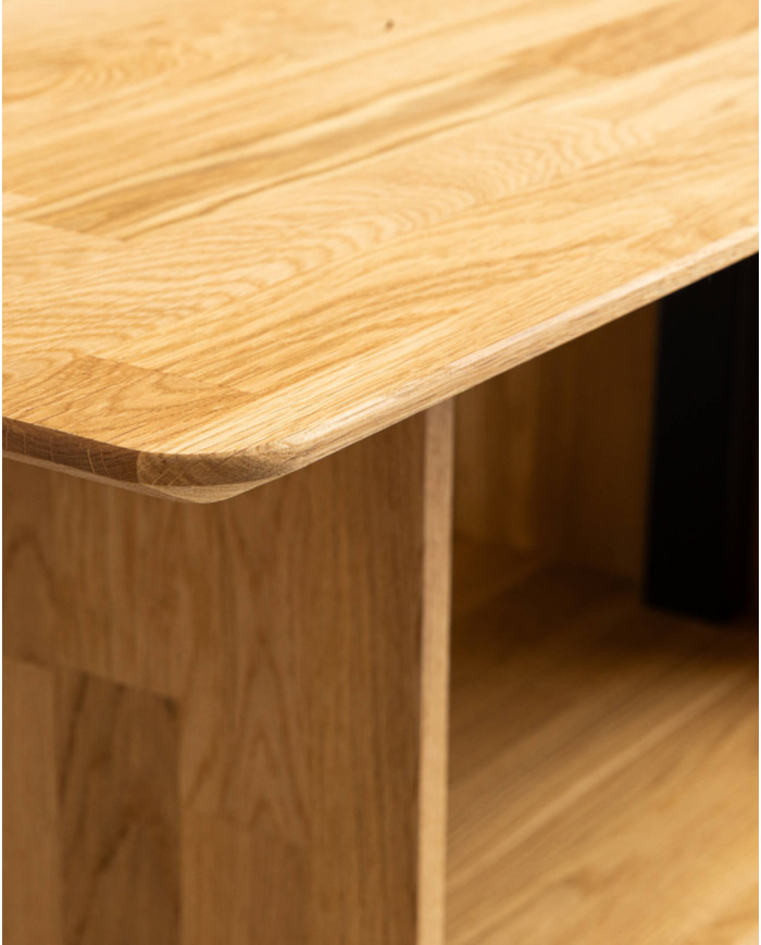 Ława C-24, płynna regulacja wysokości, dąb lity olejowany, SIUDY