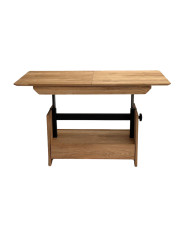 Ława C-24/S, płynna regulacja wysokości, szuflada, dąb lity olejowany, SIUDY