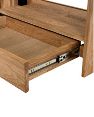 Ława C-24/S, płynna regulacja wysokości, szuflada, dąb lity olejowany, SIUDY