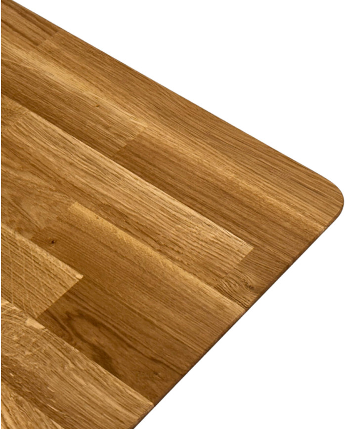 Ława C-24/S, płynna regulacja wysokości, szuflada, dąb lity olejowany, SIUDY