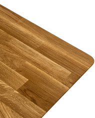 Ława C-24/S/1, rozkładana, płynna regulacja wysokości, szuflada, 1 wkład powiększający, dąb lity olejowany, SIUDY