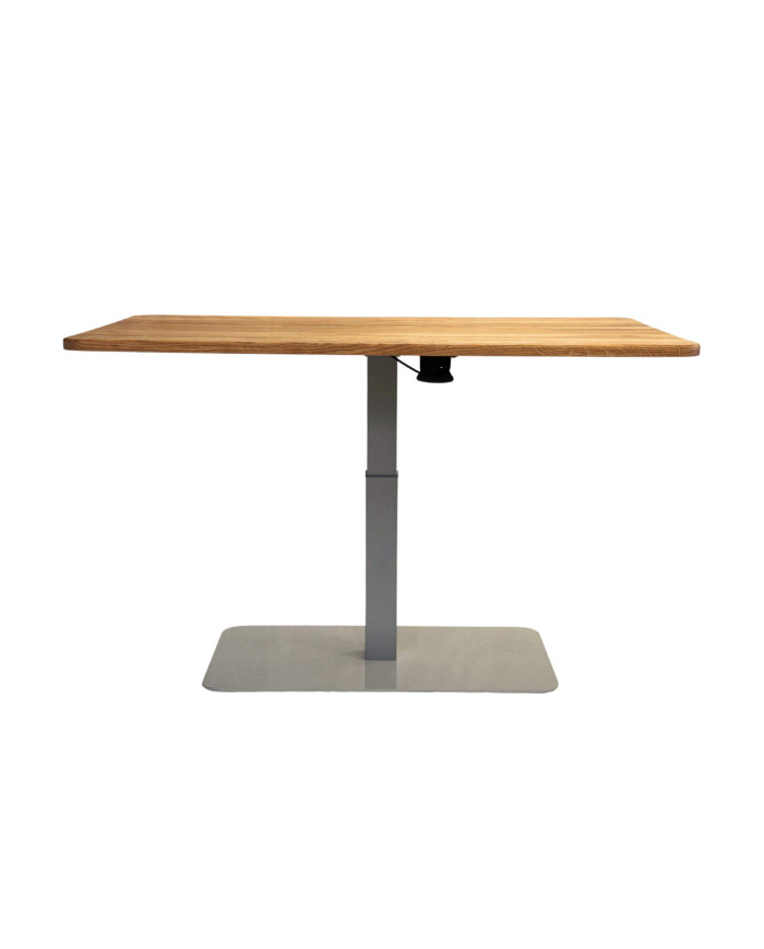 Ława prostokątna CP-02, płynna regulacja wysokości, dąb lity olejowany, metalowa podstawa, SIUDY