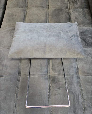 Zagłówek opcjonalny Lukka, przestawny, chromowany stelaż, Stagra