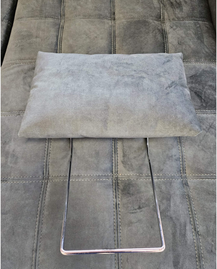 Zagłówek opcjonalny Lukka, przestawny, chromowany stelaż, Stagra