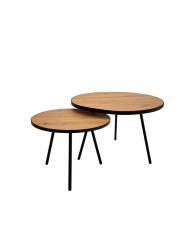 Stoliki kawowe Kero C-06/25, zestaw 2 okrągłych stolików, SIUDY